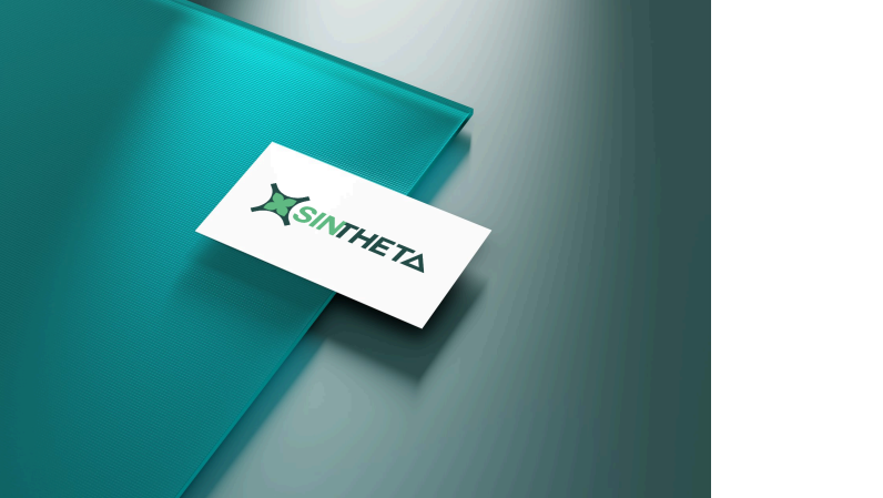 Sintheta business card and conference mockup
